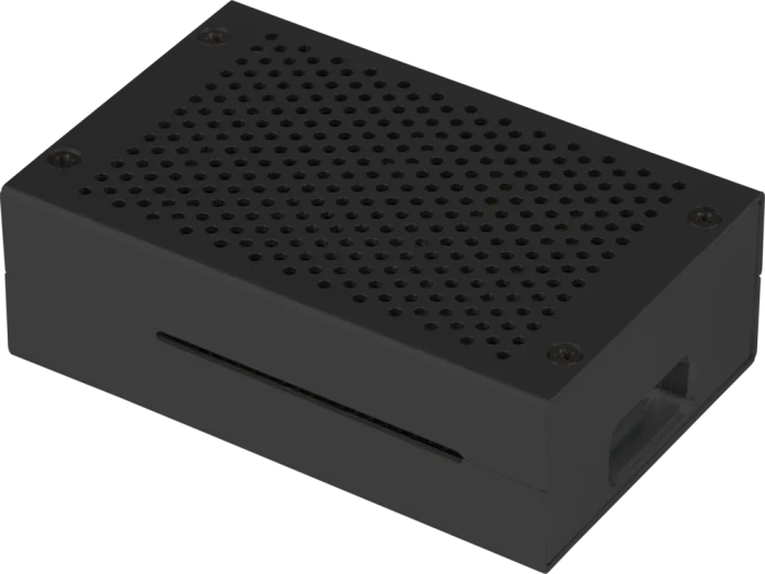Joy-iT Aluminiumgehäuse für Raspberry Pi 4, schwarz