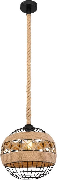 Globo Ulleu Hängeleuchte 30cm schwarz/braun