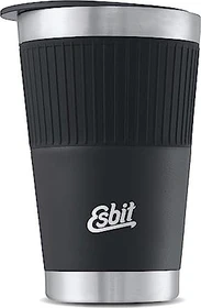 Esbit Sculptor mit Silikonmanschette Isolierflasche 550ml schwarz