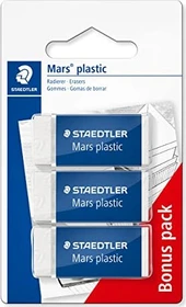 Staedtler Radierer Mars plastic mini, weiß, 3er-Pack