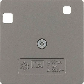 Berker Arsys Zentralstück 50x50mm für FI-Schutzschalter System 50x50mm, edelstahl matt