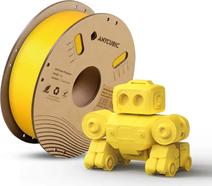 Anycubic PLA High Speed, Vibrant Yellow, Spule, 1.75mm, 1.00kg