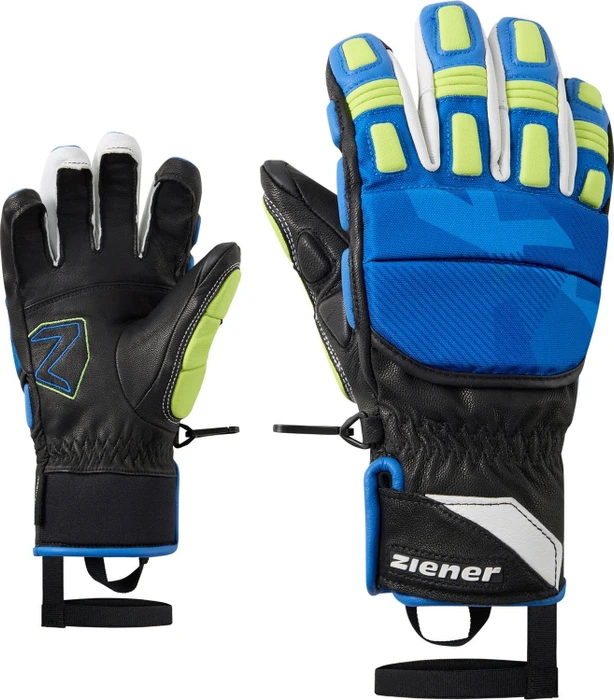Ziener Lonos-Z HD Skihandschuhe black/persian blue (Junior)