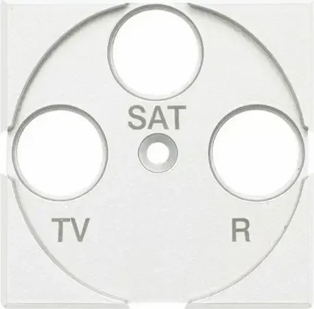 Legrand Axolute Zentralplatte TV/Fm/SAT, weiß