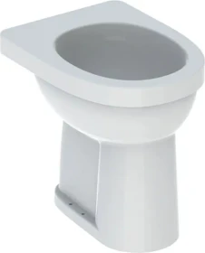 Geberit Renova Comfort Stand-WC Flachspüler, erhöht, Höhe 45cm, Abgang vertikal weiß/KeraTect