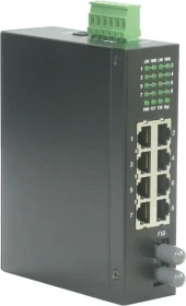 Roline Industrial Railmount Switch, 7x RJ-45, 1x RJ-45/ST-Duplex (21.13.1151)