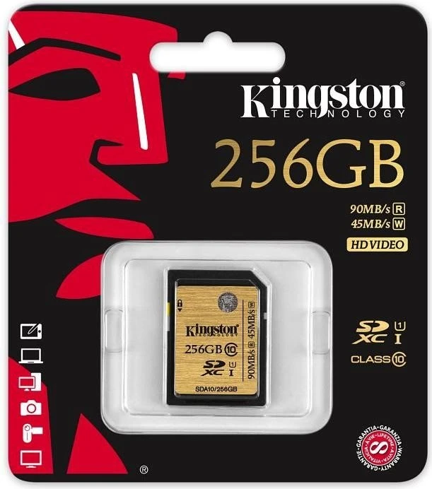 Kingston Ultimate R90/W45 256GB, UHS-I, Class 10