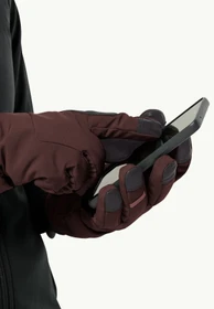 Jack Wolfskin Alpspitze Merino Skihandschuhe dark maroon (Damen)