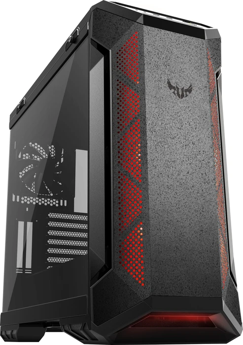 ASUS TUF Gaming GT501, schwarz, Glasfenster
