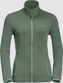 Jack Wolfskin Peak Grid Fleece Jacke hedge green (Damen)