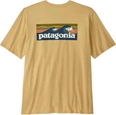 Patagonia Boardshort Logo Pocket Responsibili-Tee T-Shirt kurzarm beeswax tan (Herren)