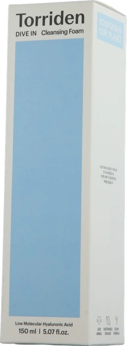 Torriden Dive In Low Molecular Hyaluronic Acid Cleansing Foam, 150ml