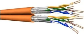 Draka UC900 HS23 Twisted-Pair Duplex Verlegekabel Eca, Cat7, S/FTP, ohne Stecker, 500m, orange