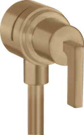 Hansgrohe Axor Citterio Wandanschluss Stop mit Rückflussverhinderer, Absperrventil und Hebelgriff brushed bronze