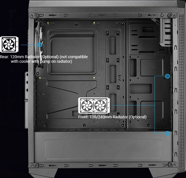 AeroCool Genesis ARGB, Acrylfenster