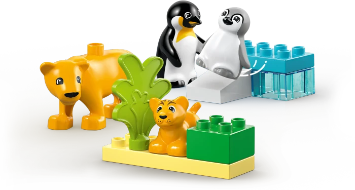 LEGO DUPLO - Wildtier-Familien: Pinguine und Löwen