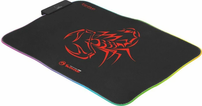 Marvo Scorpion MG08 RGB Gaming Mousepad M schwarz/rot