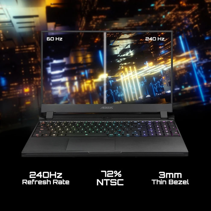 GIGABYTE AORUS 5, Core i7-12700H, 16GB RAM, 1TB SSD, GeForce RTX 3070, DE