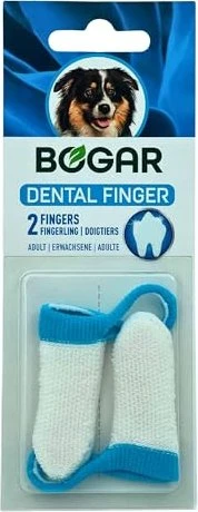 Bogar bogadent Anti-Plaque Finger Hund, 2 Stück