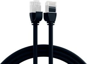EFB Elektronik TPE Ultraflex kompakt Patchkabel, Cat6a, U/UTP, RJ-45/RJ-45, 3m, schwarz