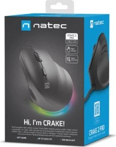 Natec Crake 2 Pro Vertical Wired Mouse schwarz, USB
