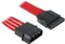 BitFenix Alchemy SATA-Stromadapter 4-Pin [IDE] auf 15-Pin [SATA] 45cm, sleeved rot Vorschaubild