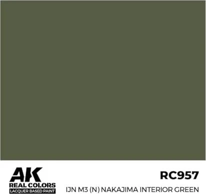 AK-Interactive 2nd Gen Real Colors ijn m3(n) nakajima interior green, 17ml