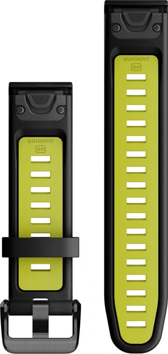 Garmin Ersatzarmband QuickFit 20 Silikon black/electric lime
