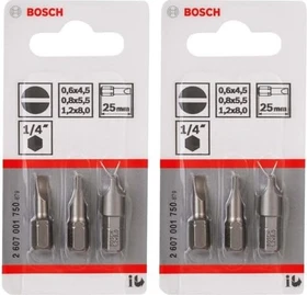 Bosch Professional Extra Hard Schlitz Bitset, 3-tlg.