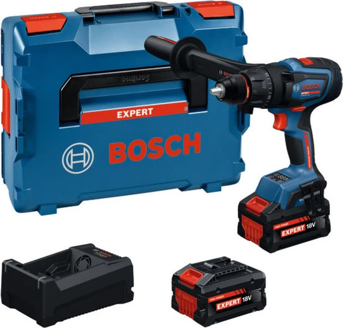 Bosch Professional Expert EXSB18V-150 BITURBO Akku-Schlagbohrschrauber inkl. L-Boxx + 2 Akkus 8.0Ah