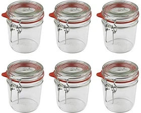Dr. Oetker Einmachglas mit Bügelverschluss 530ml, 6 Stück