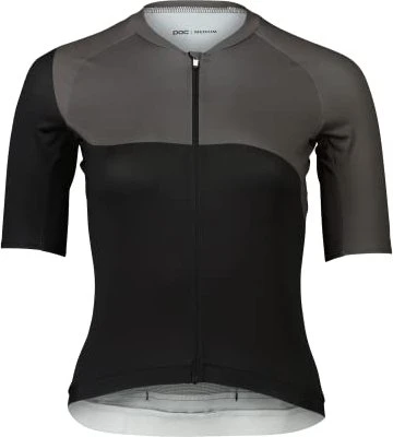 POC Essential Road Print Trikot kurzarm uranium black/sylvanite grey (Damen)