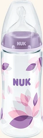 NUK First Choice PA-Trinkflasche Silikon, 6+M, 300ml (verschiedene Farben)