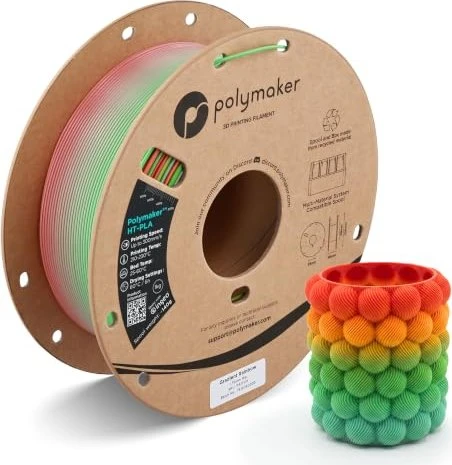 Polymaker HT-PLA, Gradient Rainbow, Spule, 1.75mm, 1.00kg