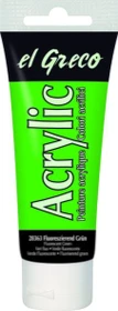 Kreul el Greco Acrylic Ink Acrylfarbe, fluoreszierend grün, 75ml