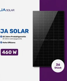 JA Solar JAM54D41-460/LR, 460Wp, 36 Stück, 16.56kWp