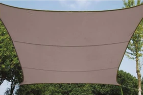 Perel Viereck Sonnensegel 360x360cm taupe