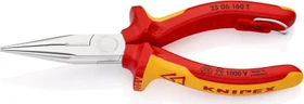 Knipex Flachrundzange mit Schneide, 16cm