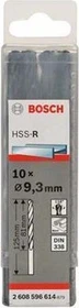 Bosch Professional HSS-R Spiralbohrer, 9.3x81x125mm, 10 Stück
