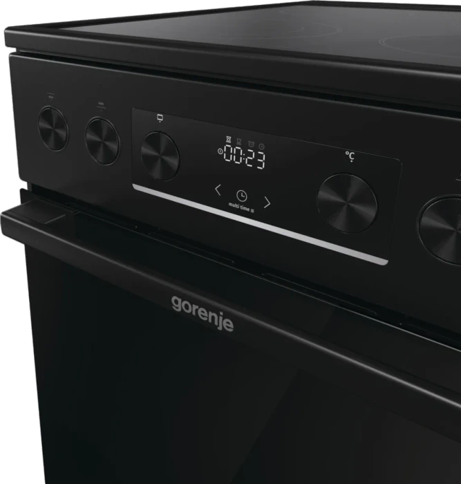 Gorenje GECS5C70BPA Elektroherd mit Glaskeramik-Kochfeld