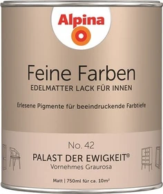Alpina Farben Feine Farben Lack No. 42 Palast der Ewigkeit innen graurosa edelmatt, 750ml