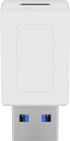 Wentronic Goobay USB-C 3.0 [Buchse] auf USB-A 3.0 [Stecker], Adapter, weiß (55225)