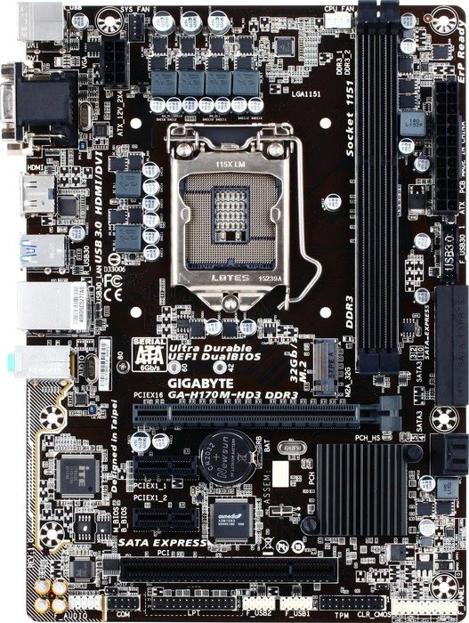 GIGABYTE GA-H170M-HD3 DDR3 (Intel 1151)