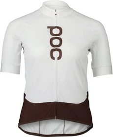 POC Essential Road Logo Trikot kurzarm hydrogen white/axinite brown (Damen)
