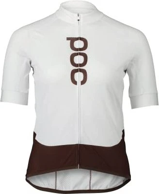 POC Essential Road Logo Trikot kurzarm hydrogen white/axinite brown (Damen)