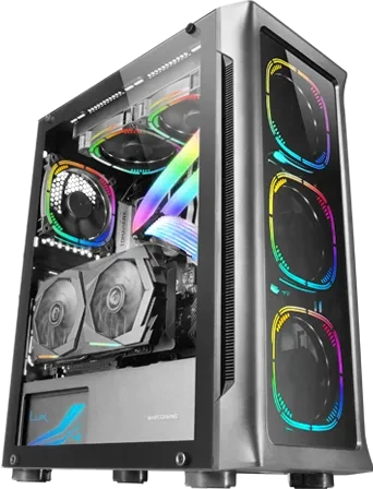 Mars Gaming MC-NEO Black, Glasfenster