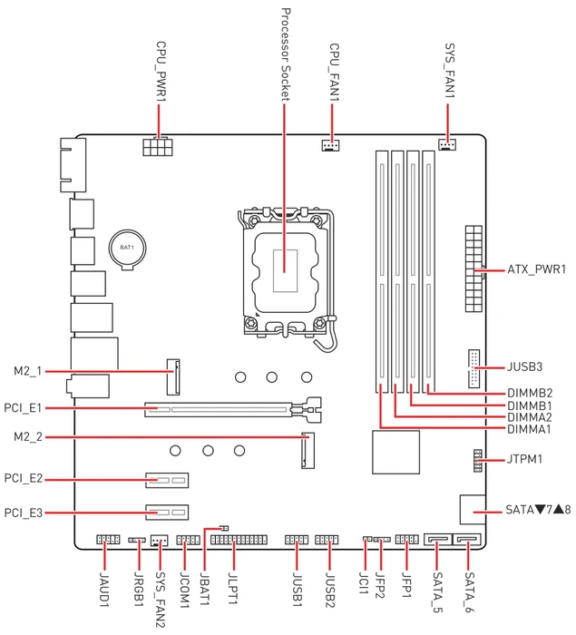 MSI PRO B760M-P (Intel 1700)