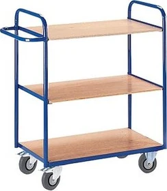 Rollcart Etagen Tischwagen 50x93x98cm blau