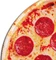 Mustard Pizza Mat Mousepad rund, 190mm, Salami-Pizza-Style, rot/gelb Vorschaubild