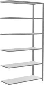 Schulte Lagertechnik Multiplus 150 Anbauregal 130x250x50cm verzinkt